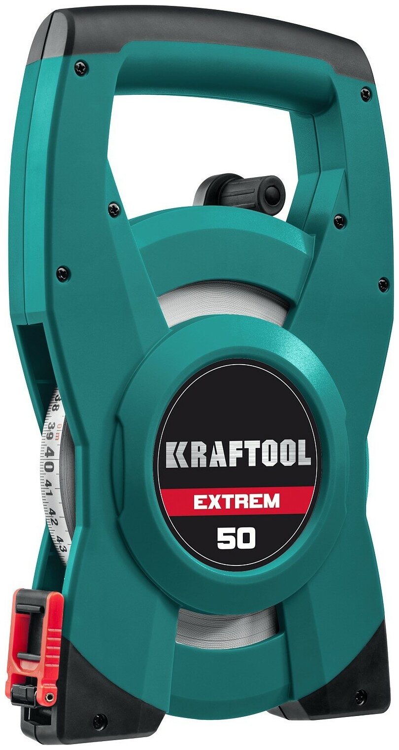 Геодезическая стальная мерная лента Kraftool 34185-50 50 м - фото №1
