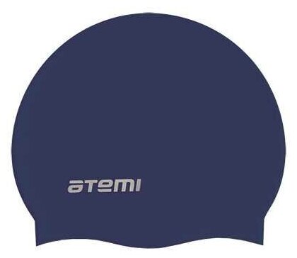 Шапочка для плавания Atemi, силикон, т/син, Sc110