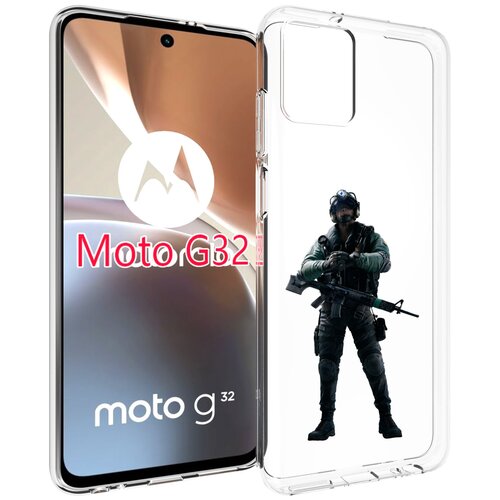 Чехол MyPads Tom-Clancy's-Rainbow-Six-2 для Motorola Moto G32 задняя-панель-накладка-бампер