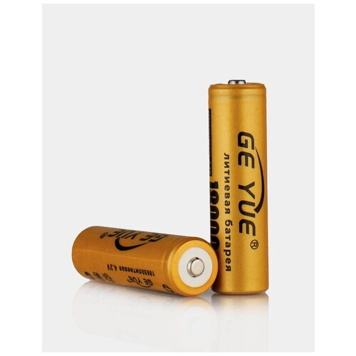 Аккумулятор литий-ионный GE YUE 18650 18000 мАч 4.2V, аккумуляторная литиевая батарея, комплект из 4-х штук