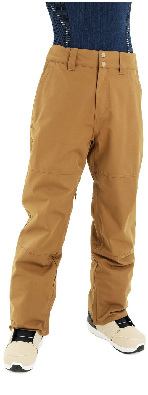 Горнолыжные брюки BILLABONG, карманы, водонепроницаемые, размер XXL, коричневый