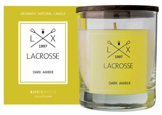 Свеча ароматическая Ambientair Lacrosse Амбра 40 ч