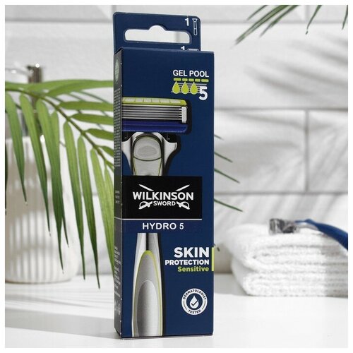 Wilkinson Sword Станок для бритья Wilkinson Sword HYDRO5 Skin Protection Sensitive + 1 кассета, 5 лезвий