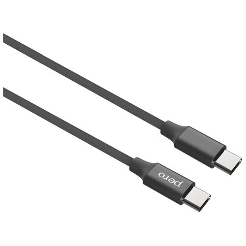 Дата-кабель PERO DC05 Type-C to Type-C, 3А, 60W, 1м, Black кабель usb hoco x57 usb type c 3а 1 метр черный