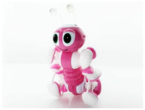 Р/У робот-муравей трансформируемый, звук, свет, танцы (розовый) BRAINPOWER AK055412-P