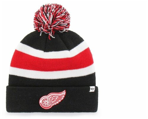 Шапка 47BRAND Breakaway Cuff Knit Detroit Red Wings (красный-белый-черный) H-BRKAW05ACE-RD