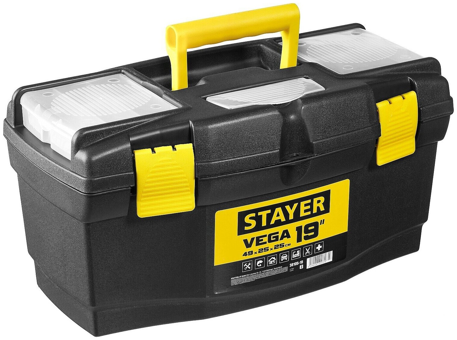 STAYER Ящик для инструмента VEGA-19 пластиковый, 38105-18_z03