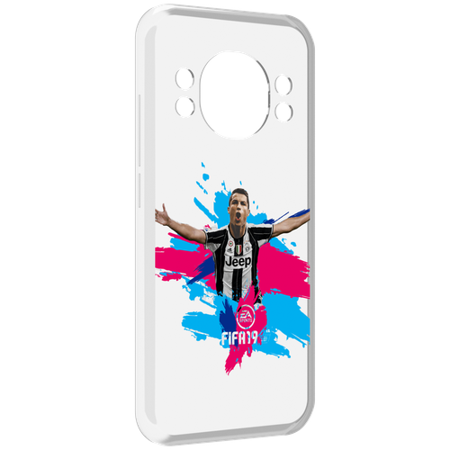 Чехол MyPads Fifa-2019-2020-2021-2022 мужской для Doogee S98 / S98 Pro задняя-панель-накладка-бампер