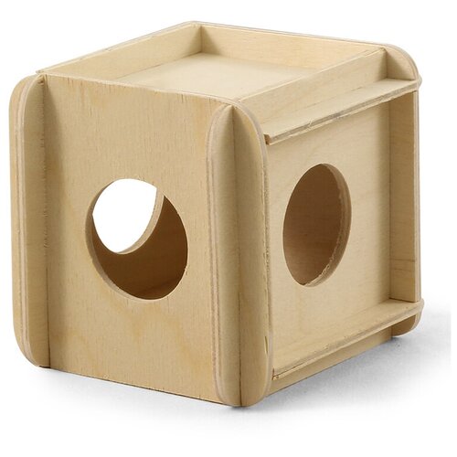 Gamma игрушка-кубик для мелких животных деревянный, 115х100х100 мм