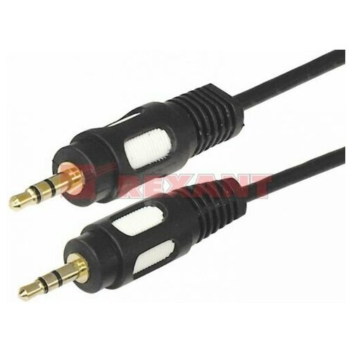 Кабель Rexant 17-4115 3.5 Stereo Plug - 3.5 Stereo Plug, 5м (GOLD)