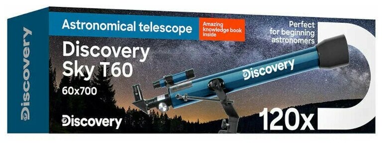 Телескоп Discovery Sky T60 с книгой - фото №18