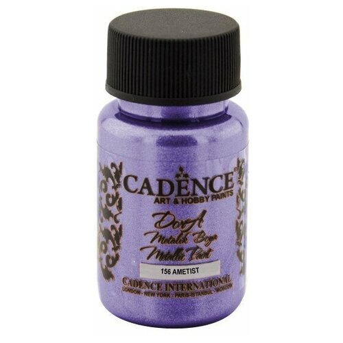 Акриловая краска Cadence Dora Metallic Paint. Amethyst-156