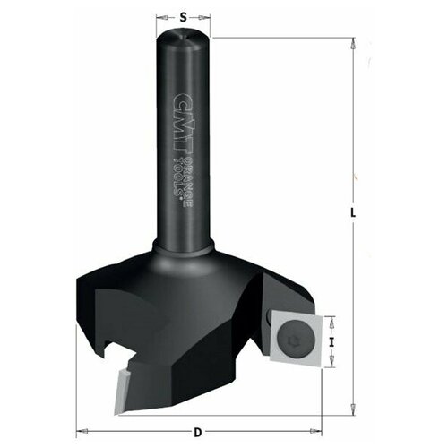 Фреза фуговальная со сменными ножами HM Z3 D=60x12x80 RH S=12 RH