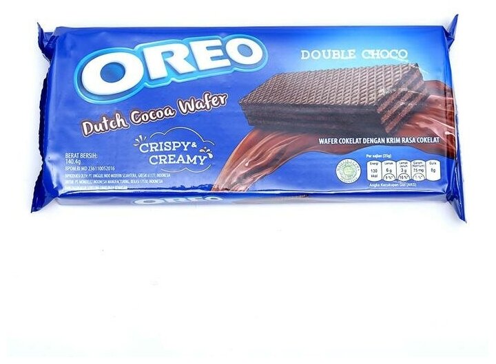 Вафли Oreo Dutch Wafer Double Choco (двойной шоколад) 140 гр. - фотография № 2