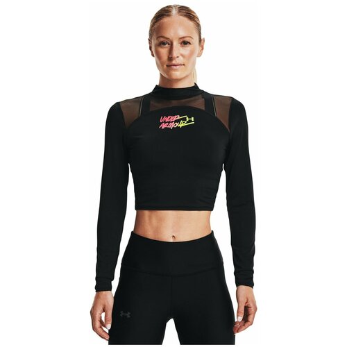 Лонгслив Under Armour HG Q3 Crop Mockneck Женщины 1365760-001 LG