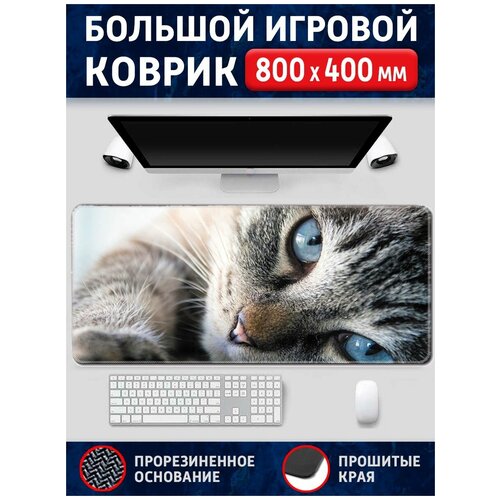 Большой компьютерный игровой коврик для мыши и клавиатуры