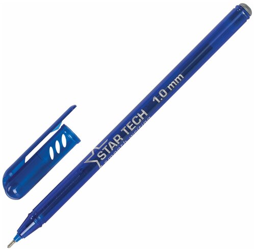 Ручка шариковая масляная PENSAN Star Tech, синяя, игольчатый узел 1 мм, линия 0,8 мм, 2260/12 12 шт.