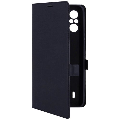 Чехол книжка на ITEL A49 (Ител А49) эко-кожа черный с функцией подставки отделением для пластиковых карт Book case Miuko