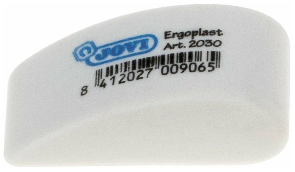 Резинка стирательная JOVI "Ergoplast", набор 3 штук, эргономичные, белые (2030B)