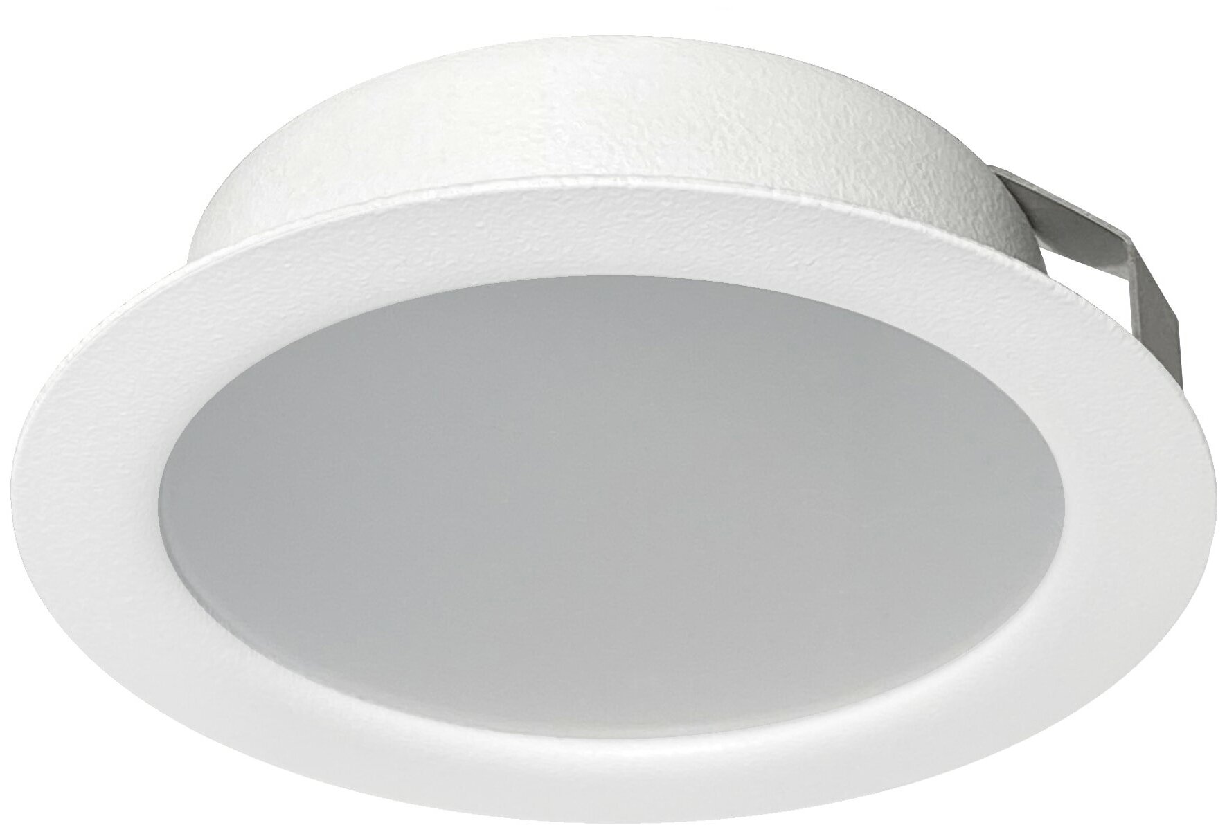 Светильник точечный светодиодный встраиваемый СК50-4М под отверстие 60 мм 1.5 м² белый свет цвет белый - фотография № 1