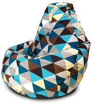 Кресло-мешок PuffMebel ткань жаккард Ромб (размер XL)