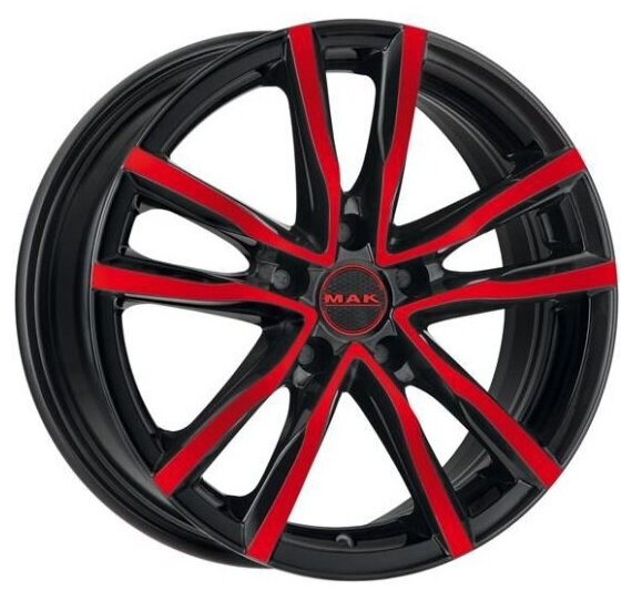 Диск Mak Milano 7x17/5x114.3 D76 ET40 Black and Red