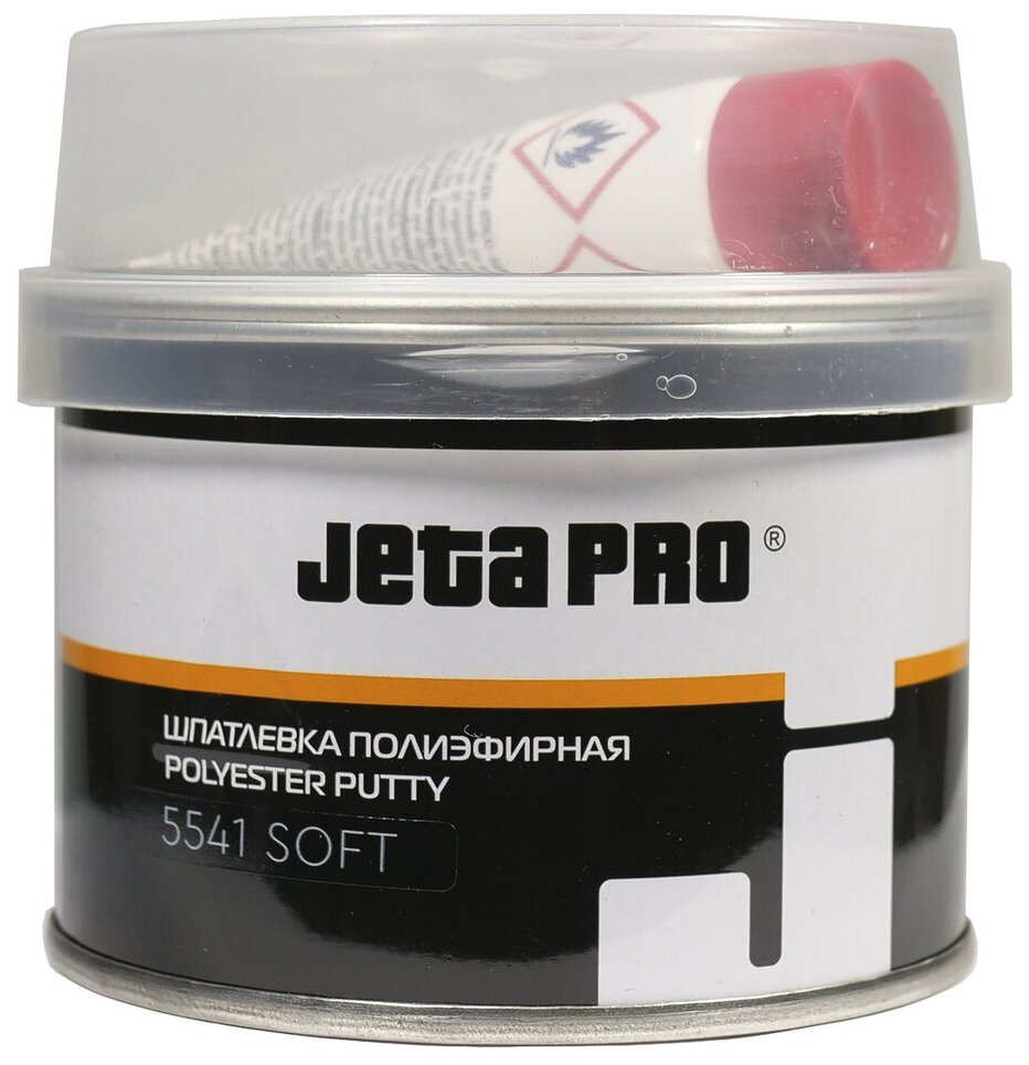 Шпатлевка наполняющая мягкая + отвердитель Jeta Pro Soft, бежевая, 0,25кг+0,08кг