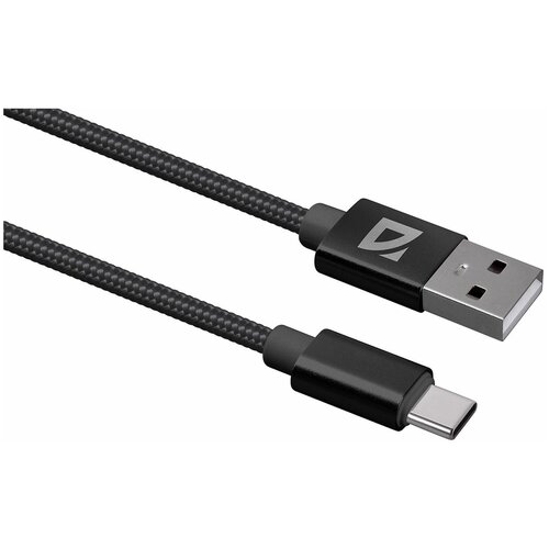 USB кабель Defender F85 TypeC голубой, 1м, 1.5А, нейлон, пакет