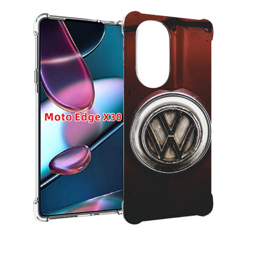 Чехол MyPads volkwagen фольскваген 1 мужской для Motorola Moto Edge X30 задняя-панель-накладка-бампер