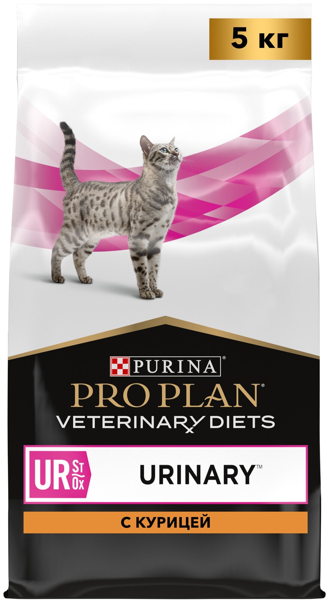 Сухой корм Purina Pro Plan Veterinary Diets для взрослых кошек при болезни нижних отделов мочевыводящих путей, с курицей, 5кг