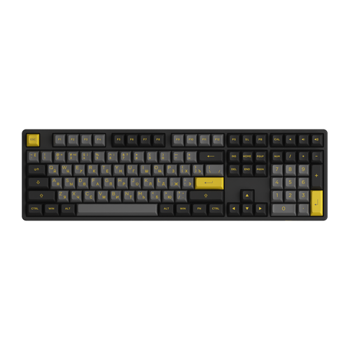 Игровая механическая клавиатура AKKO 5108S Black &Gold (V3 Cream Yellow)