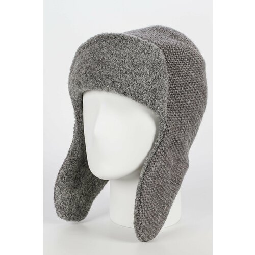 фото Шапка ушанка ferz, размер 56-58, серый