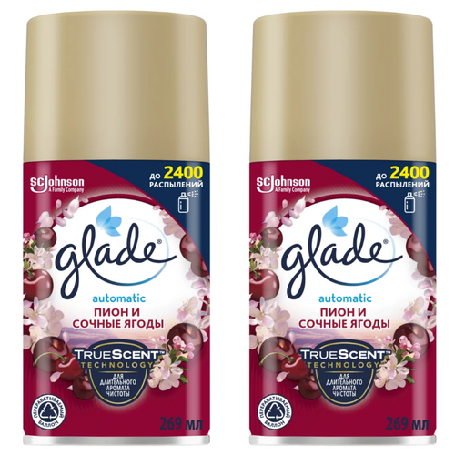 Сменный баллон Glade Пион и сочные ягоды, 269 мл х 2 шт