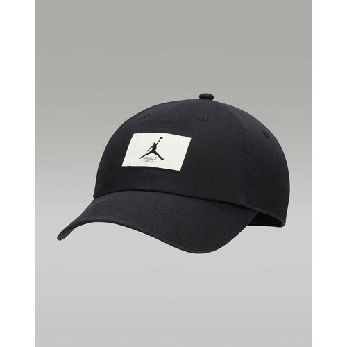 фото Бейсболка nike j club cap us cb flt patch для мужчин и женщин, размер m/l, черный/белый