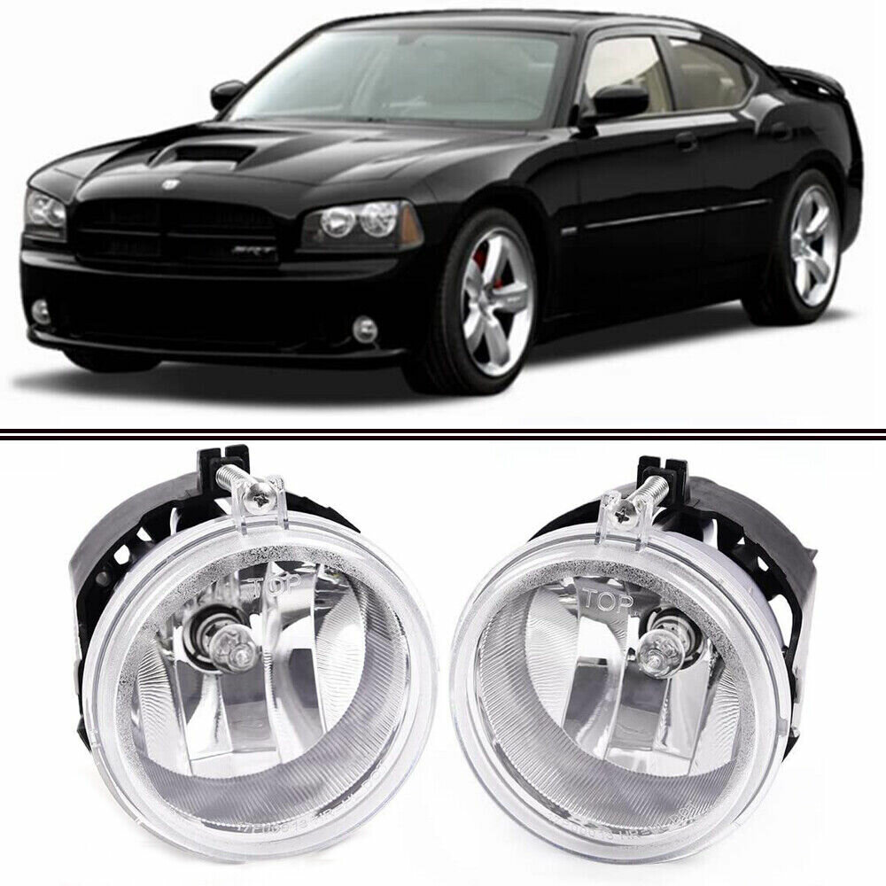 Прозрачные/дымчатые противотуманные фары, бамперы для Dodge Challenger, зарядное устройство Nitro Avenger Caliber, Clear, 4805857AA — фото 1