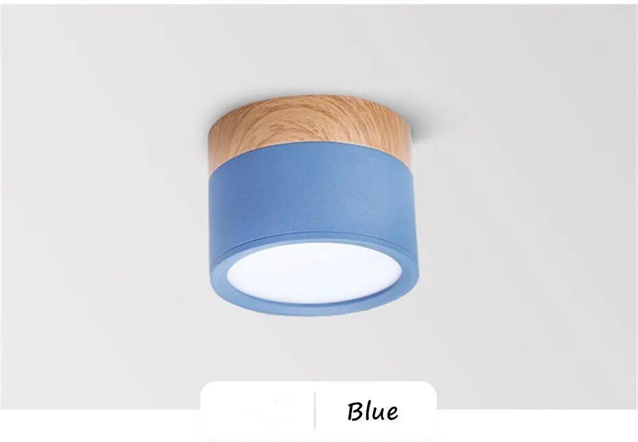 Потолочный светильник Mzvul 5Вт/12Вт Cold White Синий Blue 12W