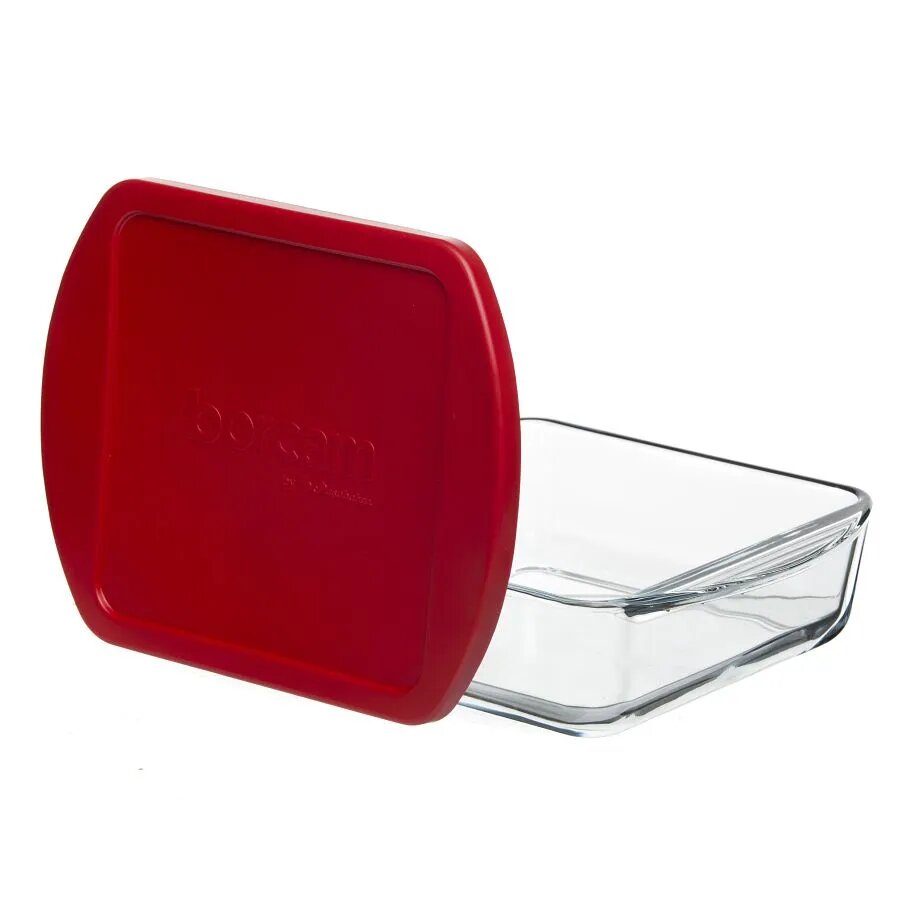 Форма для запекания Pasabahce Borcam стеклянная, с крышкой, 1,04л — фото 1