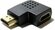 Переходник HDMI-HDMI m-f угловой левый 90 градусов