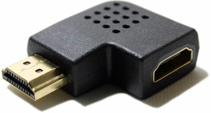Переходник HDMI-HDMI m-f угловой левый 90 градусов