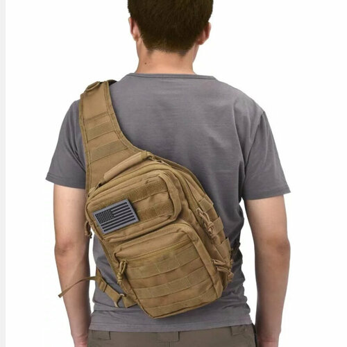 Тактический рюкзак однолямочный W8 хаки