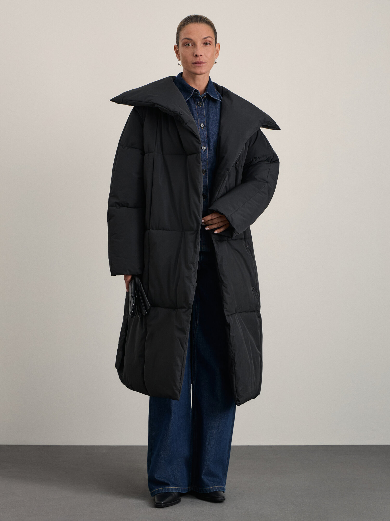 Пальто Zarina размер XL (RU 50) черный