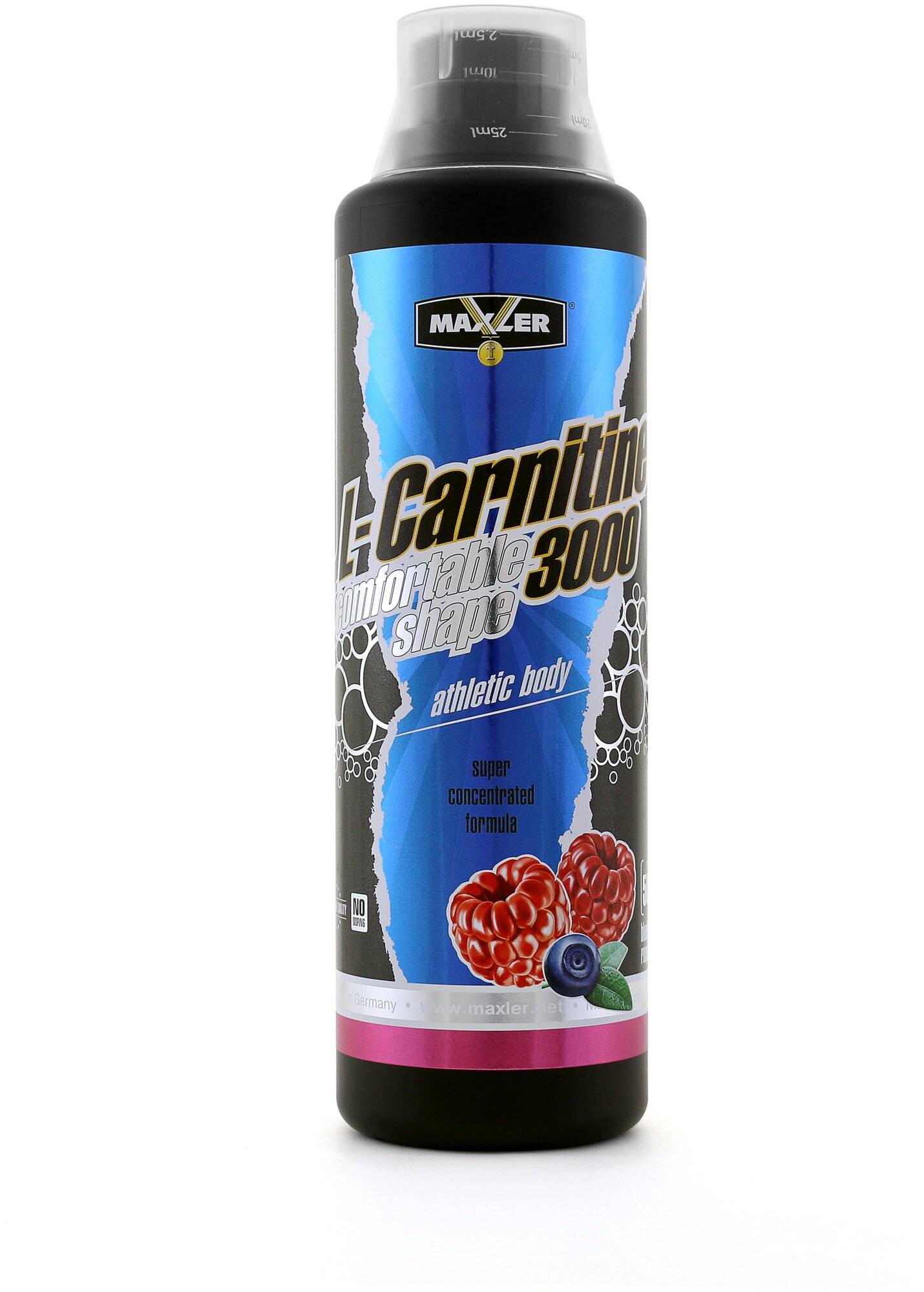 Л-Карнитин Maxler L-Carnitine 500 ml (3000 mg) (Blueberry-Raspberry) — фото 1
