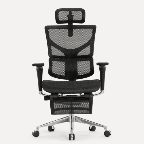 Изображение товара Кресло компьютерное с подножкой FALTO SAIL 2 (динамичный поясничный упор, подлокотники 6D(360), сетка, черный)