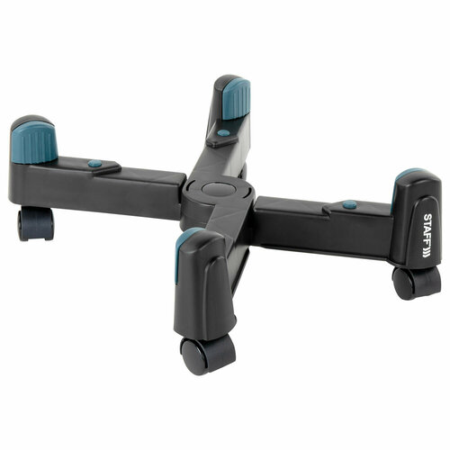 Подставка для системного блока компьютера на колесиках напольная универсальная раздвижная до 25 см Staff 513811 999₽