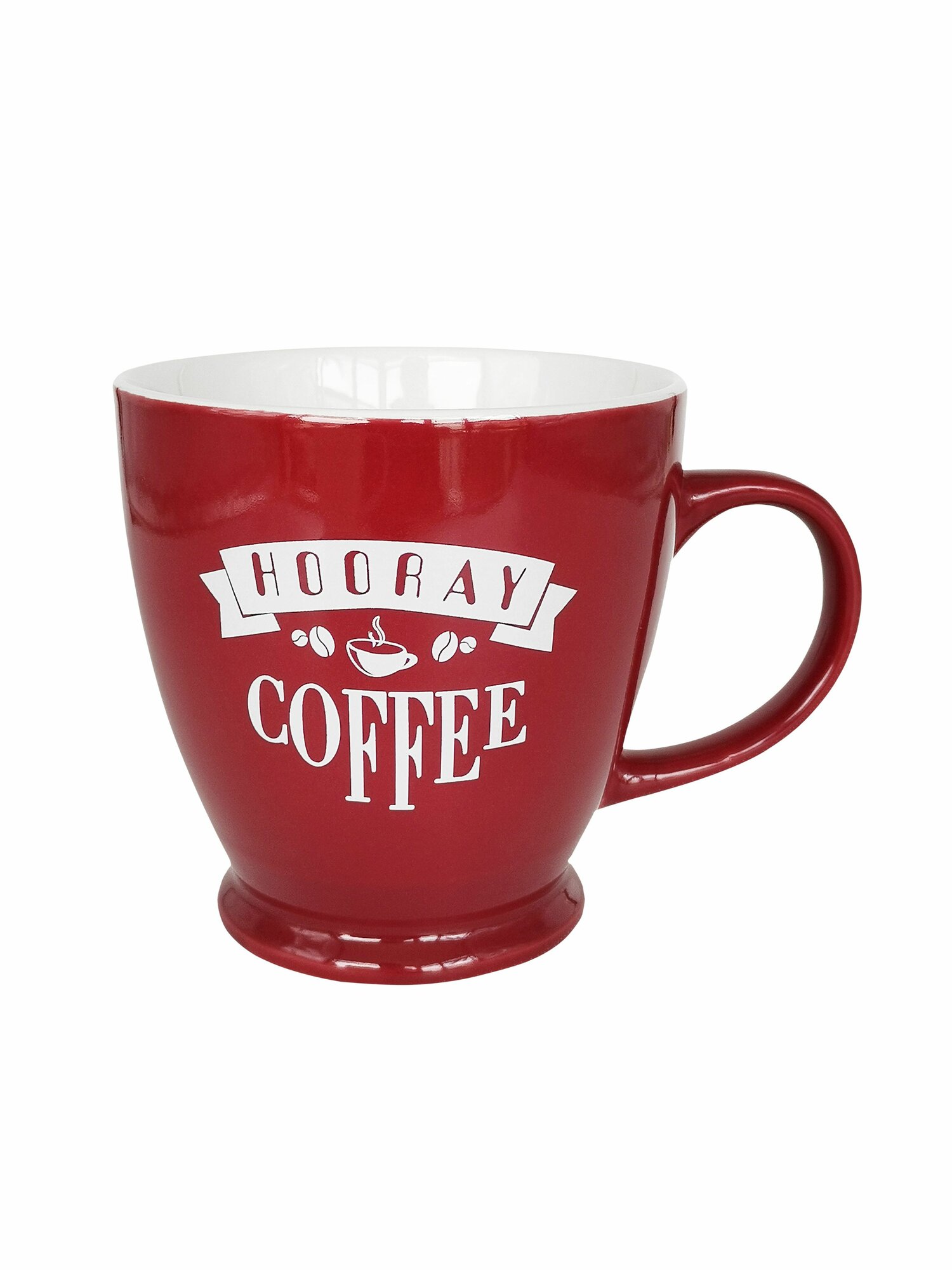 Кружка для чая и кофе керамическая объемом 400мл, надпись Coffee — фото 1