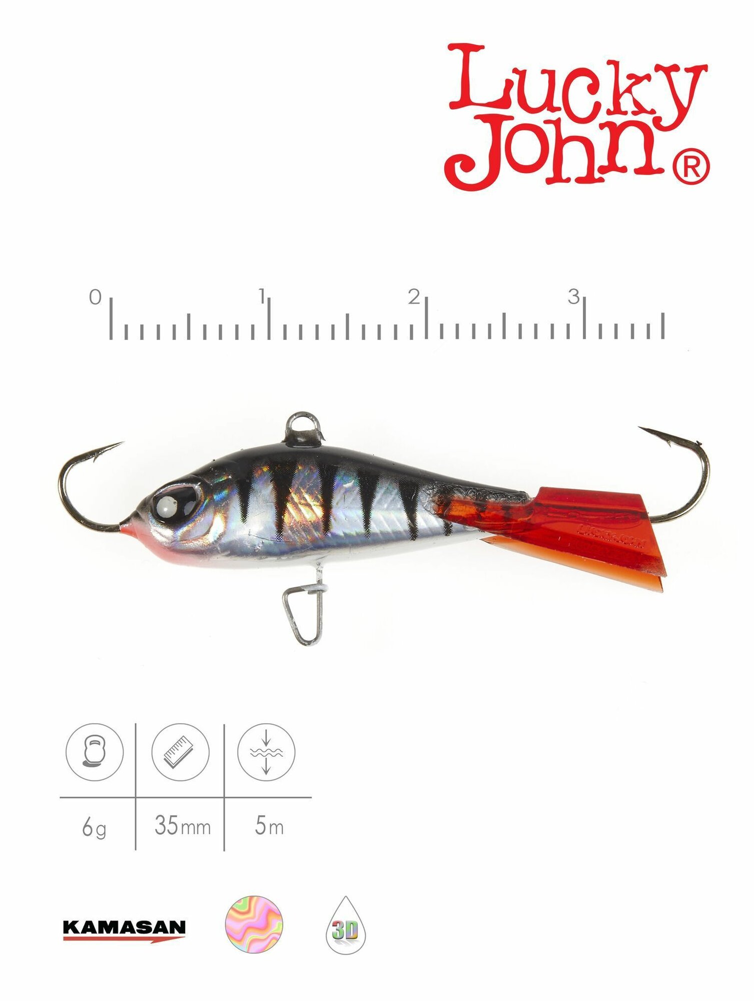 Балансир Lucky John BALTIC 3 25мм/12HRT — фото 1