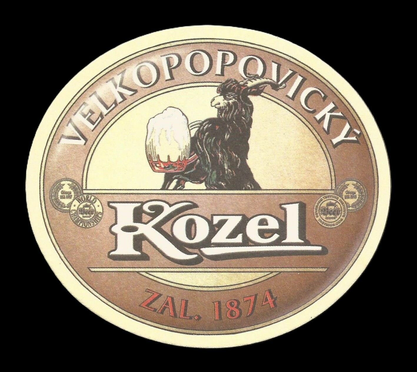 Бирдекель (костер) Чехия Kozel Velkopopovicky №1 (подставка под пивной бокал)