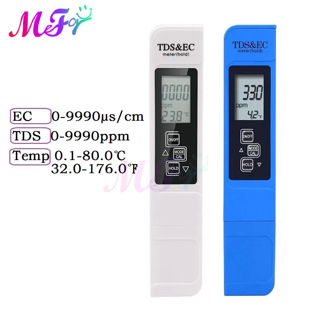 Изображение Milaike EC TDS TEST Цифровой тестер воды, White
