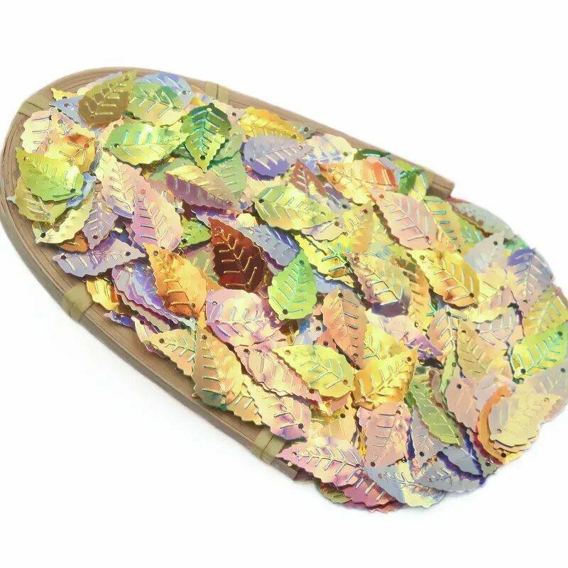 Пайетки ПВХ разноцветные 150-900 шт Mixed Colour 16x9mm 600PCS-LOT