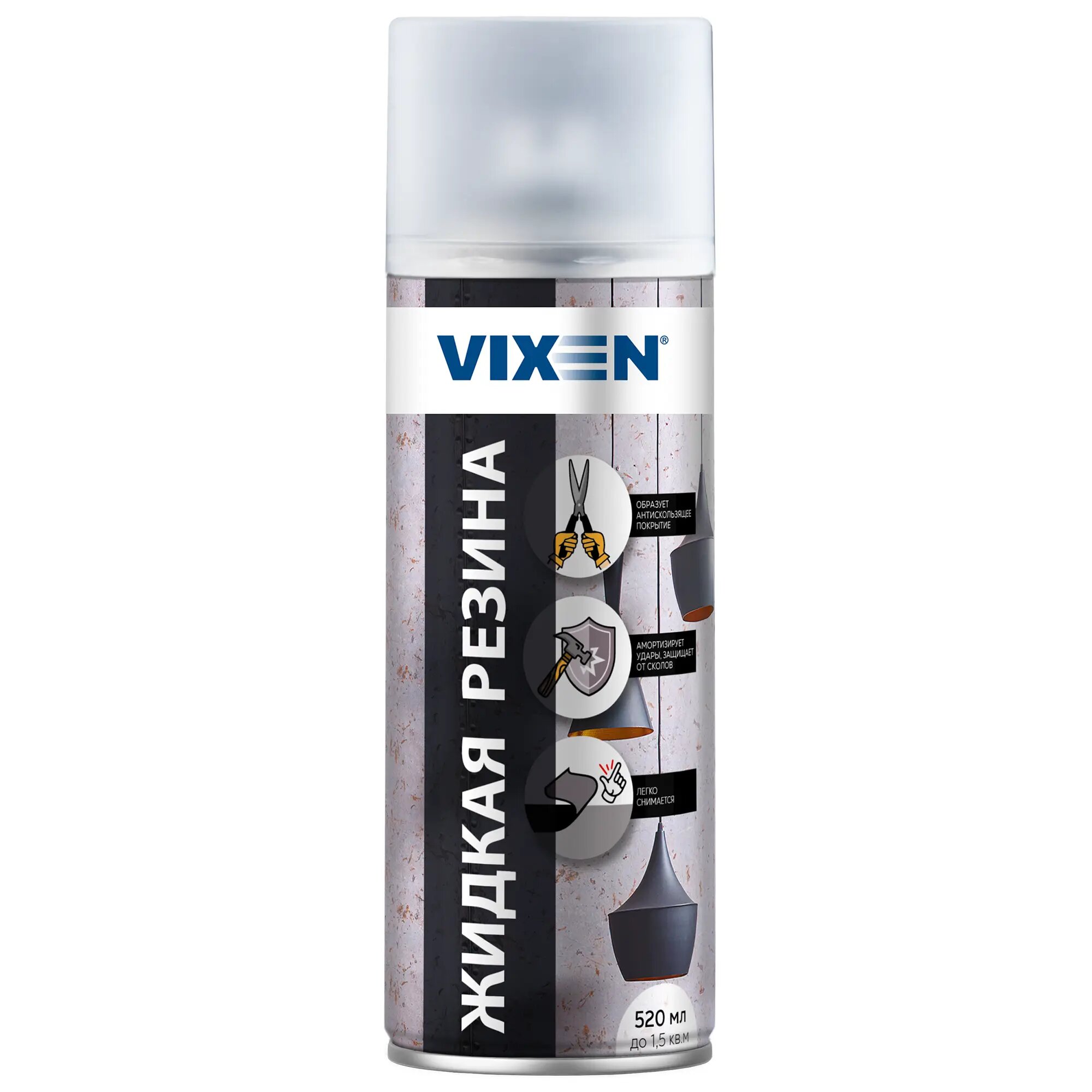 Аэрозоль Vixen «Жидкая резина» 520 мл цвет прозрачный матовый